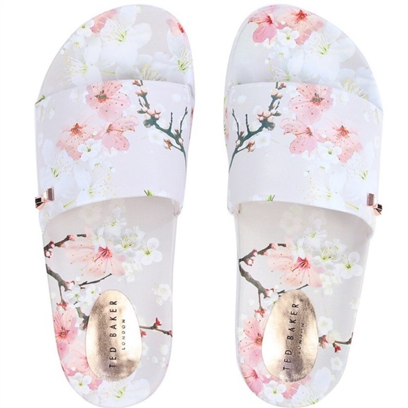 Ted Baker | Shoes | Ted Baker Floral Slides | Poshmark